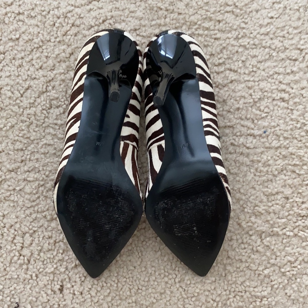 Guess Zebra Print Pointy Toed Heels - image 4
